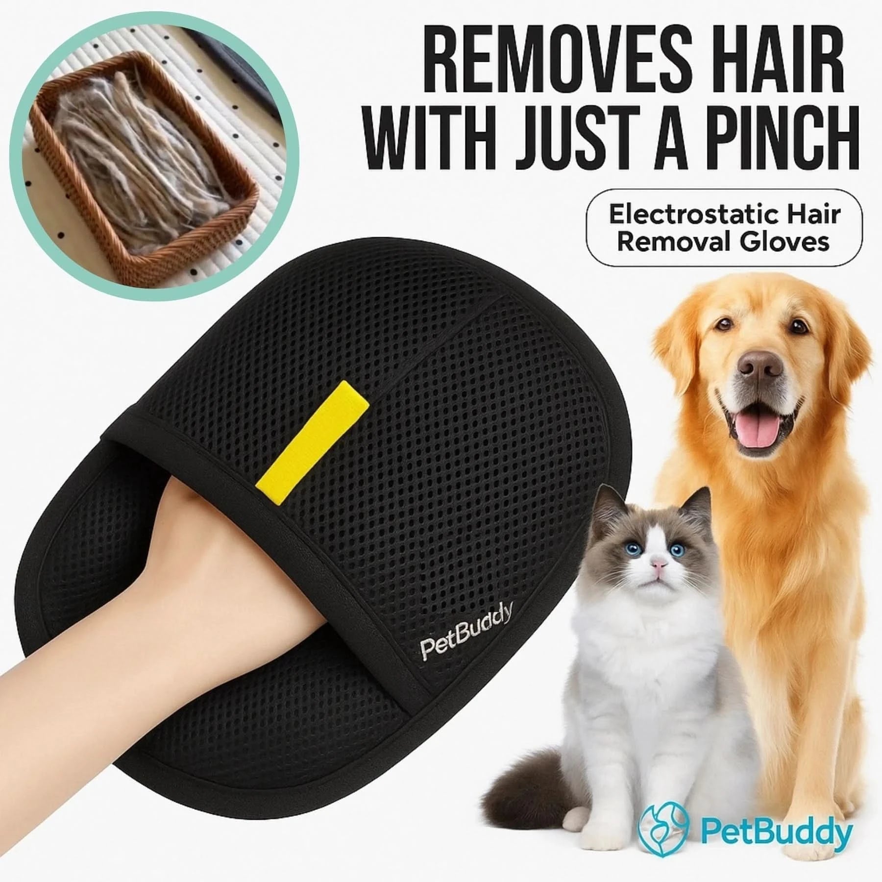 PetBuddy™ - Pet Hair Magnet Glove - PetBuddy